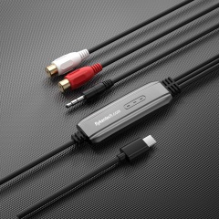 AV202-C | USB-C 아날로그 오디오 그랩버 (3.5mm, R/L, 메탈),flykantech.com | 종합 공장 설계, 제조 및 수출 서비스 | 생산 효율성 향상,AV202-C | USB-C 아날로그 오디오 그랩버 (3.5mm, R/L, 메탈)