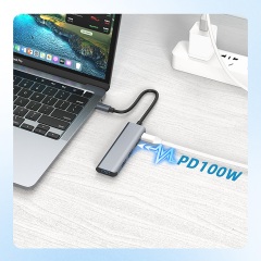 5-in-1 USB-C 3A+1C 허브 w/ PD | U3HUB-1PD1C3A-M2,flykantech.com | 종합 공장 설계, 제조 및 수출 서비스 | 생산 효율성 향상,5-in-1 USB-C 3A+1C 허브 w/ PD | U3HUB-1PD1C3A-M2