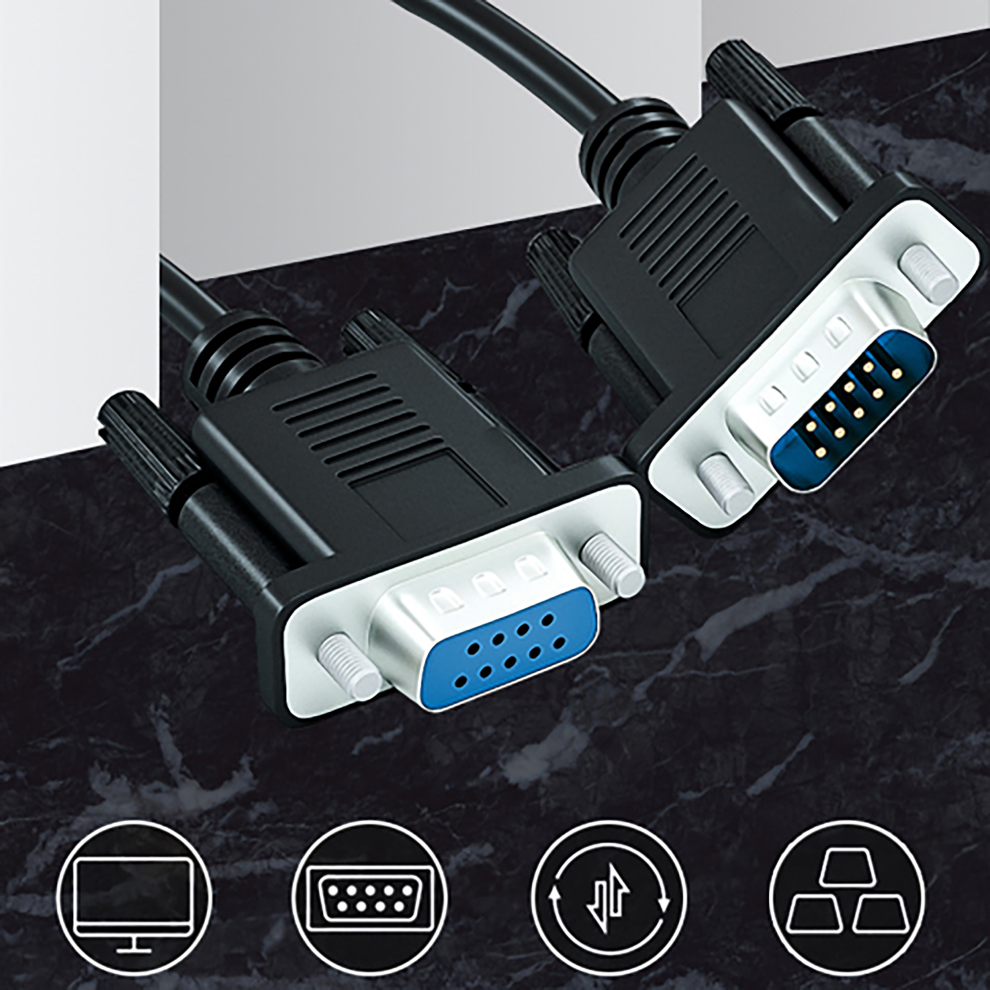 RD232-KB-MF | 직선 RS-232 직렬 케이블 (M/F, PVC),flykantech.com | 종합 공장 설계, 제조 및 수출 서비스 | 생산 효율성 향상,RD232-KB-MF | 직선 RS-232 직렬 케이블 (M/F, PVC)