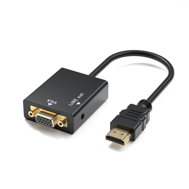 HD2V23-II | HDMI В VGA Видео Конвертер (С Аудио, ABS),flykantech.com | Полный Комплекс Услуг По Проектированию, Производству И Экспорту Заводов | Повышение Эффективности Производства