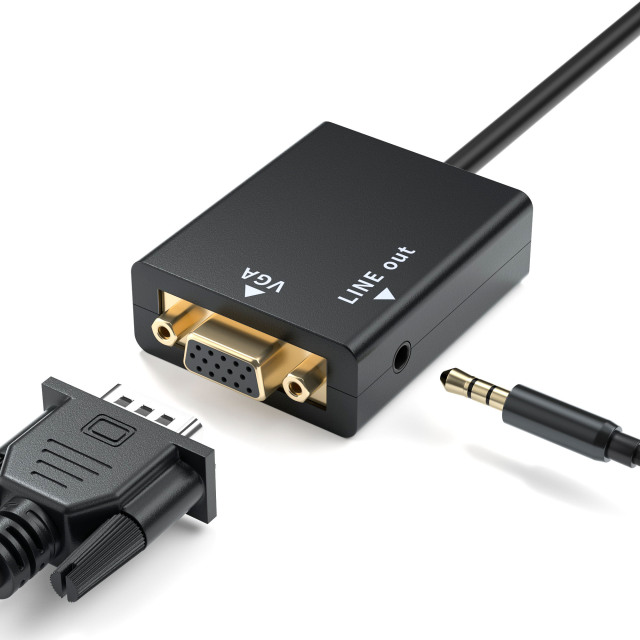 HD2V23-II | HDMI В VGA Видео Конвертер (С Аудио, ABS),flykantech.com | Полный Комплекс Услуг По Проектированию, Производству И Экспорту Заводов | Повышение Эффективности Производства