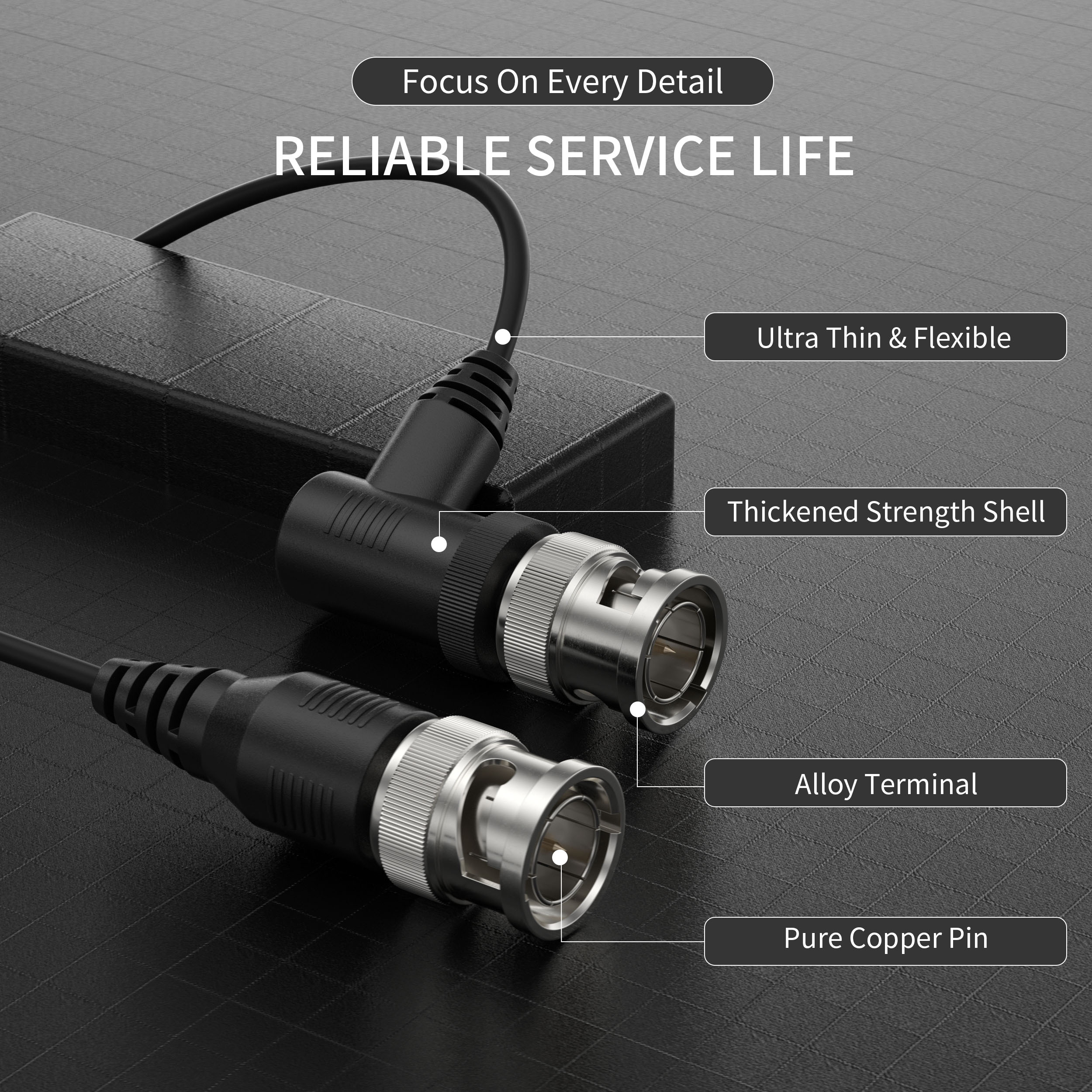 SDI-RG179 | 3G-SDI HD 동축 비디오 케이블 (1m, 75Ω),flykantech.com | 종합 공장 설계, 제조 및 수출 서비스 | 생산 효율성 향상,SDI-RG179 | 3G-SDI HD 동축 비디오 케이블 (1m, 75Ω)