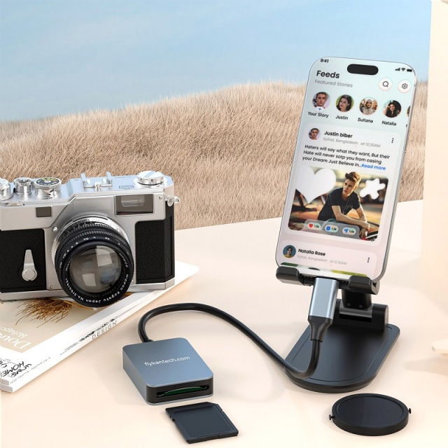 U3CR01-III | SD4.0 UHS-II Type-C Card Reader,FlykanTech | Professional PC Accessories Manufacturer & Export Supplier,U3CR01-III | SD4.0 UHS-II Type-C Card Reader