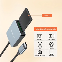 U3CR01-III | SD4.0 UHS-II Type-C Card Reader,FlykanTech | Professional PC Accessories Manufacturer & Export Supplier,U3CR01-III | SD4.0 UHS-II Type-C Card Reader