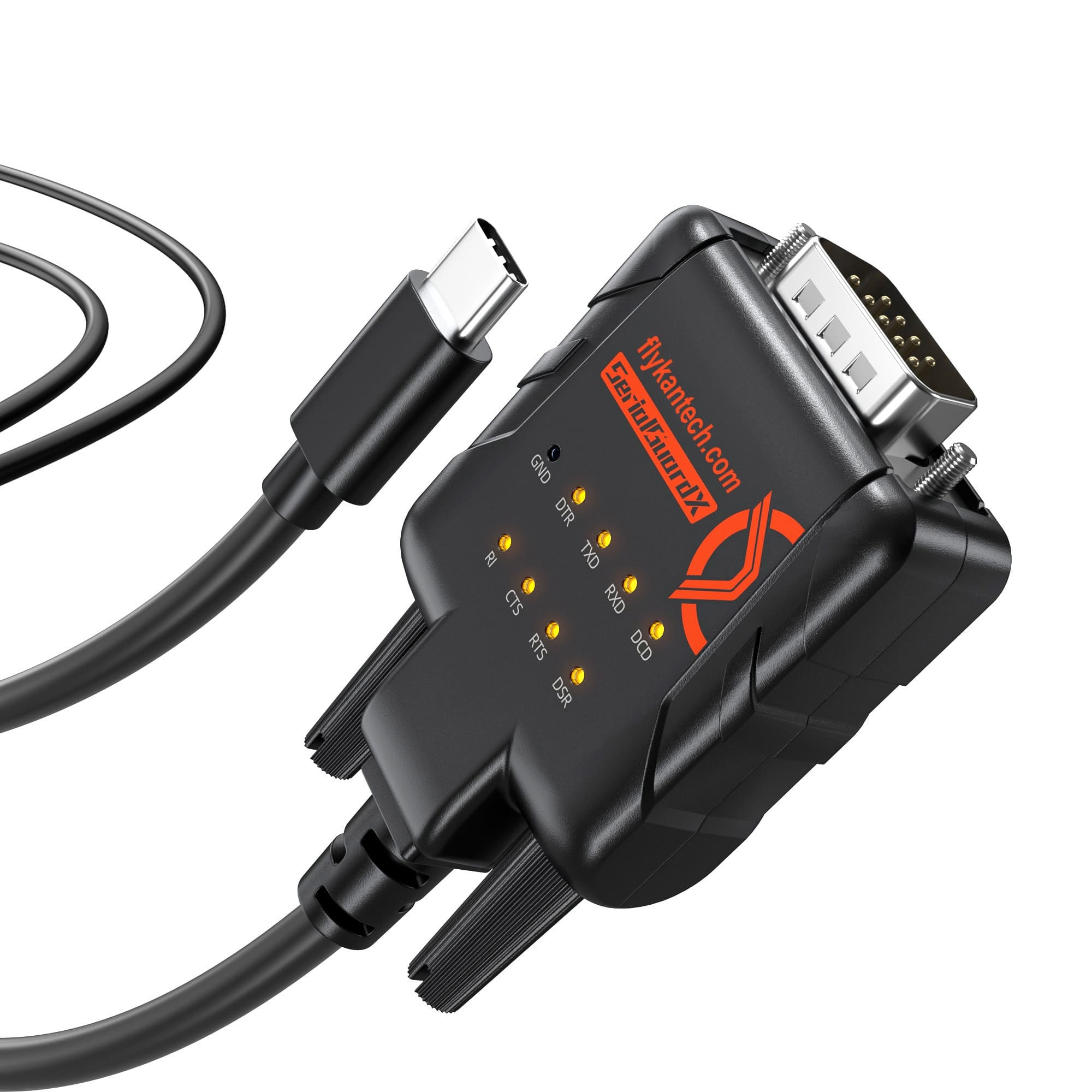 RS232-ESD9C | USB-C-시리얼 어댑터, 9개 LED, ESD 보호,flykantech.com | 종합 공장 설계, 제조 및 수출 서비스 | 생산 효율성 향상,RS232-ESD9C | USB-C-시리얼 어댑터, 9개 LED, ESD 보호