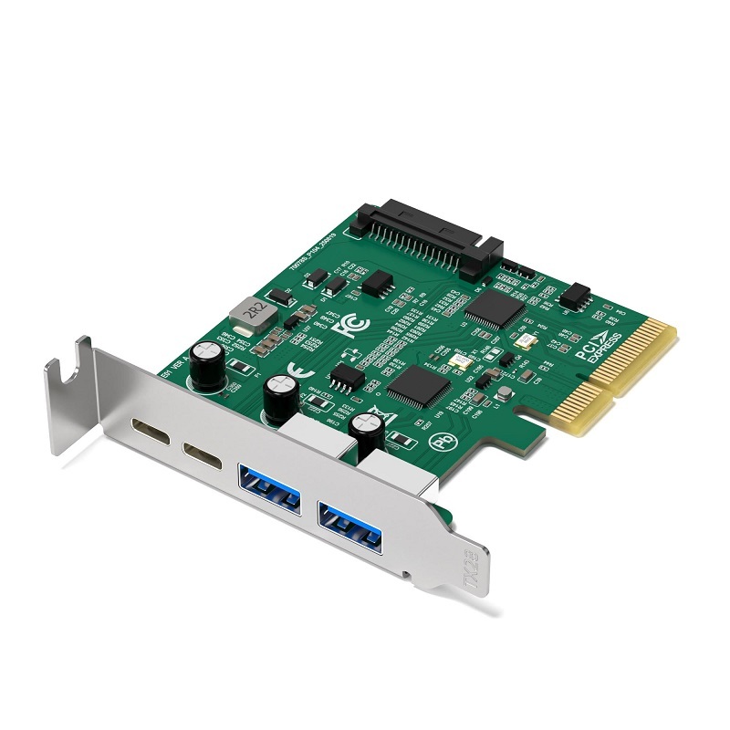 PCIE-2A2C-10G 4포트 10Gbps PCIe 확장 카드 - 2x USB-C 및 2x USB-A 포트 (USB 3.2 Gen 2),flykantech.com | 종합 공장 설계, 제조 및 수출 서비스 | 생산 효율성 향상,PCIE-2A2C-10G 4포트 10Gbps PCIe 확장 카드 - 2x USB-C 및 2x USB-A 포트 (USB 3.2 Gen 2)