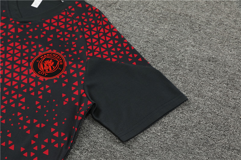 23-24 Manchester City short-sleeved training suit