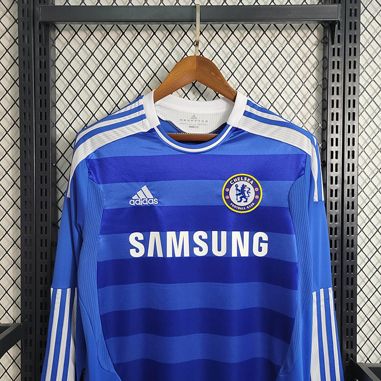Retro 11-12 Chelsea Home Long Sleeve   Football jersey retro