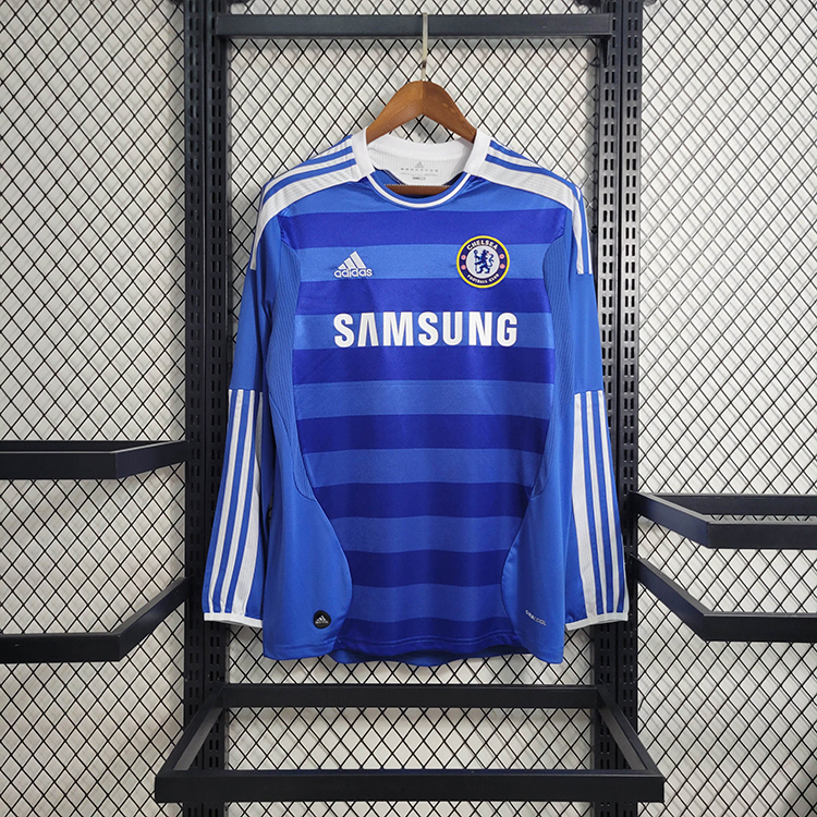 Retro 11-12 Chelsea Home Long Sleeve   Football jersey retro