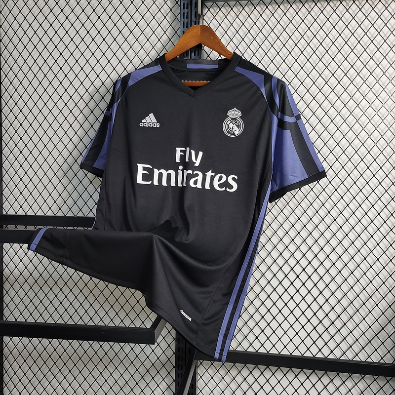 Retro 2016-17 Real Madrid Second Away Game RONALDO Benzema Bale Sergio Ramos ISCO KROOS Football jersey retro
