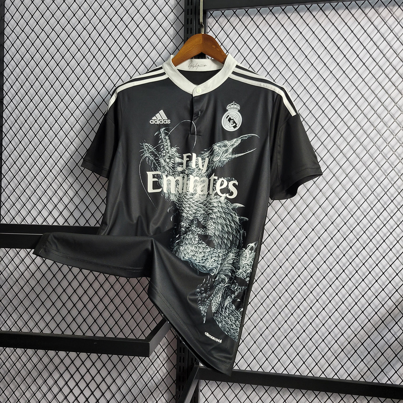 Retro 2014-15 season Real Madrid second guest RONALDO Benzema Bale Sergio Ramos Alonso Di Maria Modric  Football jersey retro