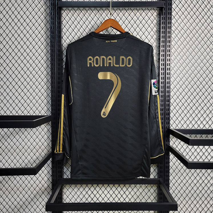 Retro Long Sleeve 2011-12 Real Madrid Away RONALDO  Football jersey retro