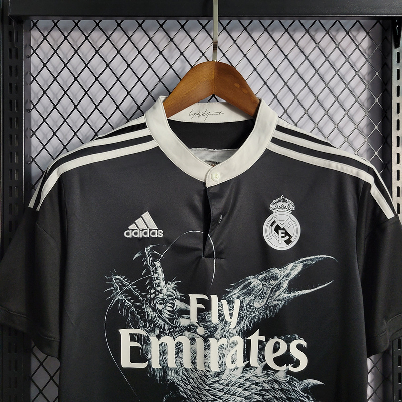 Retro 2014-15 season Real Madrid second guest RONALDO Benzema Bale Sergio Ramos Alonso Di Maria Modric  Football jersey retro