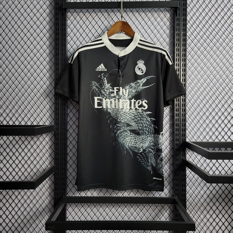 Retro 2014-15 season Real Madrid second guest RONALDO Benzema Bale Sergio Ramos Alonso Di Maria Modric  Football jersey retro