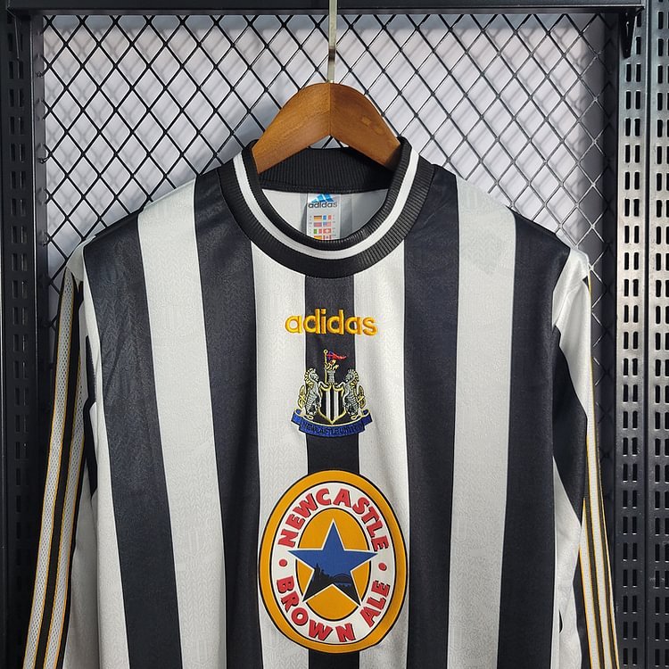 Retro1997-99 Long Sleeve Newcastle Home Football jersey retro