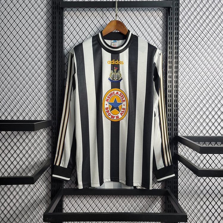 Retro1997-99 Long Sleeve Newcastle Home Football jersey retro