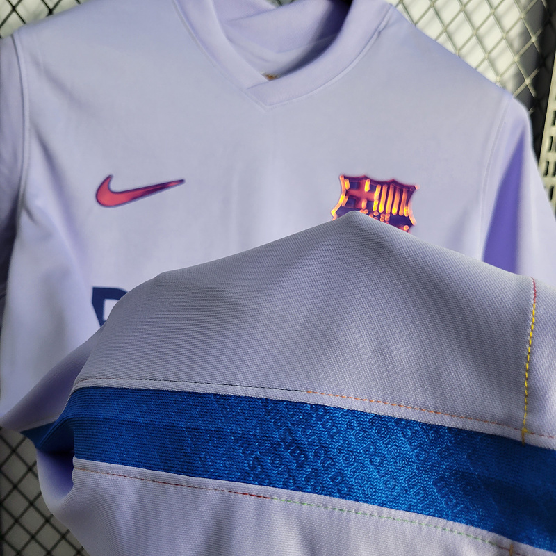 2021-22 Barcelona away PEDRI PIQUE DEMBELE MEMPHIS F.DE JONG Football jersey retro