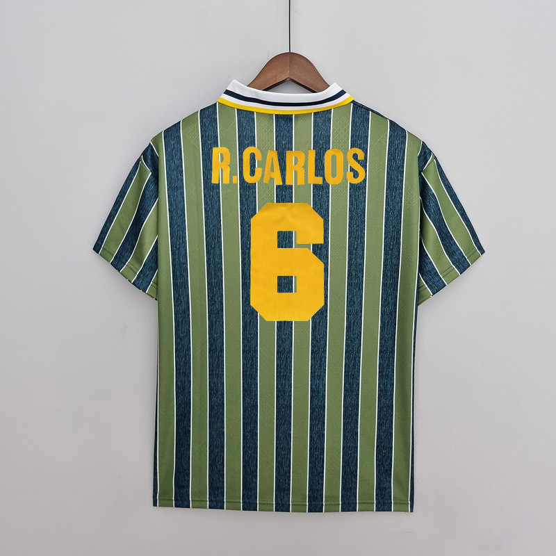Retro 1995-96 Inter Milan away R.CARLOS #6  Centofanti #9 Carbone #10 Football jersey