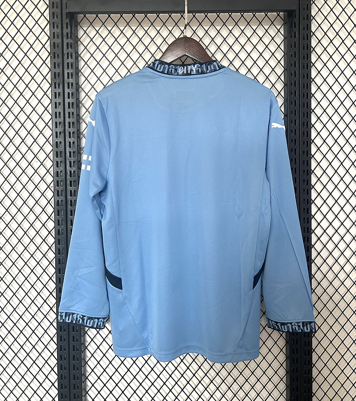 2024-25 Manchester City Home Football jersey Long sleeves S-4XL