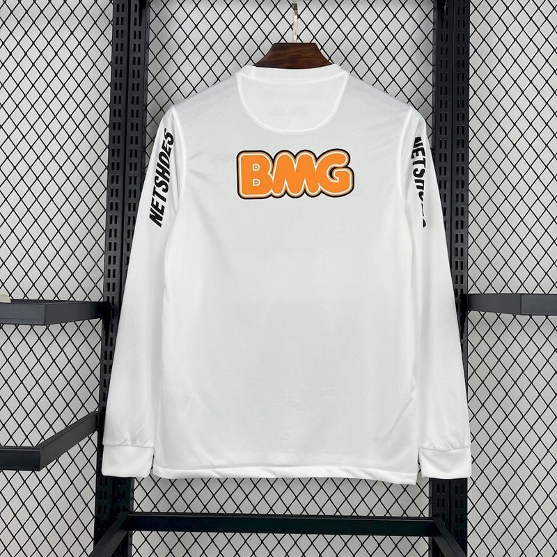 Retro 2011-12 Santos Home Football jersey Retro edition long sleeve