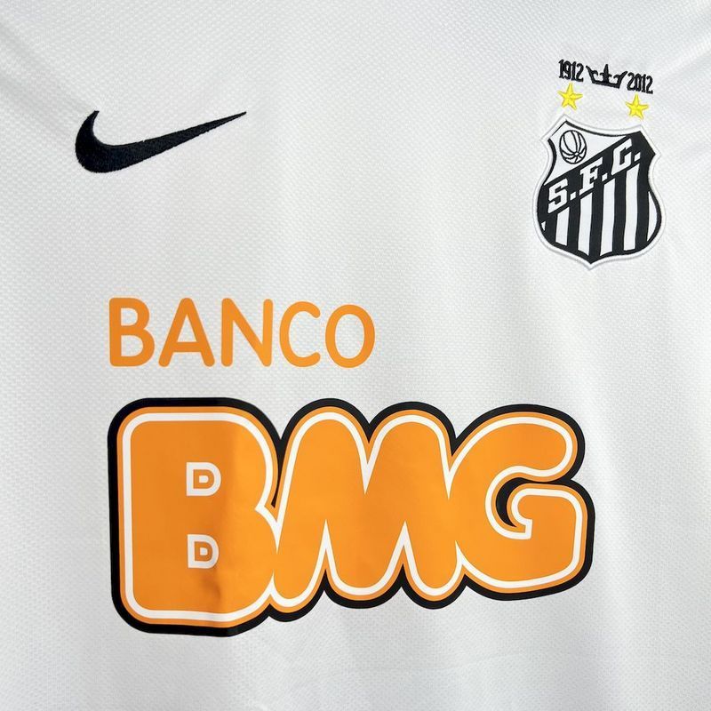 Retro 2011-12 Santos Home Football jersey Retro edition long sleeve