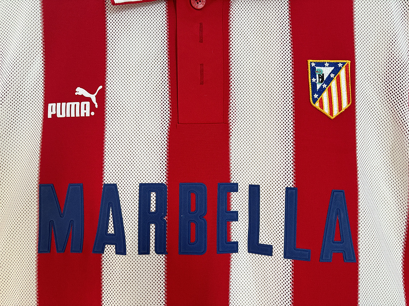 Retro 1997-98 Atletico Madrid Home Football jersey retro