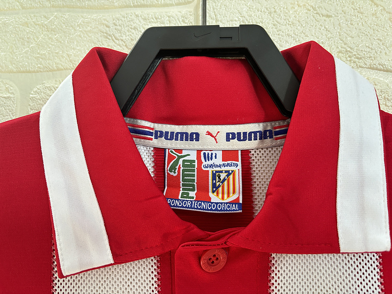 Retro 1997-98 Atletico Madrid Home Football jersey retro