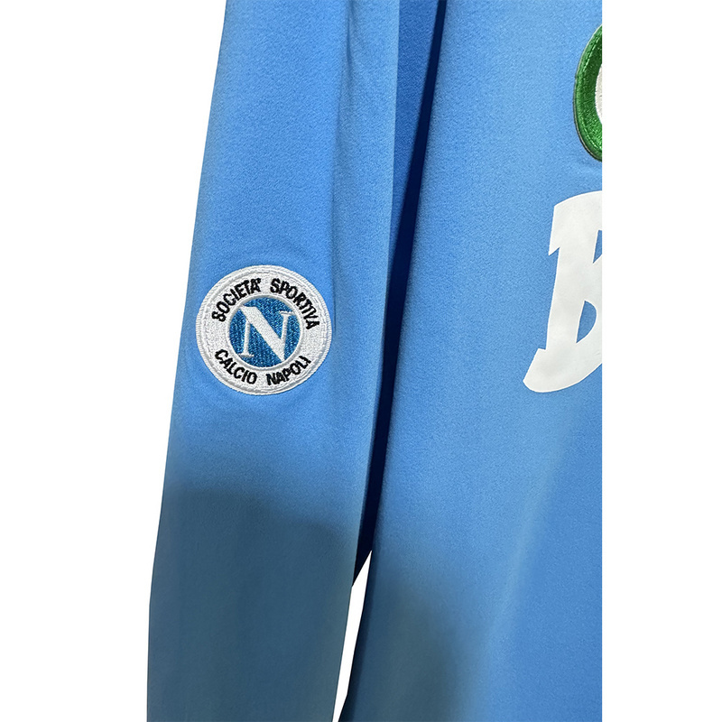 Retro Napoli 1987-88 home Football jersey retro Long sleeve