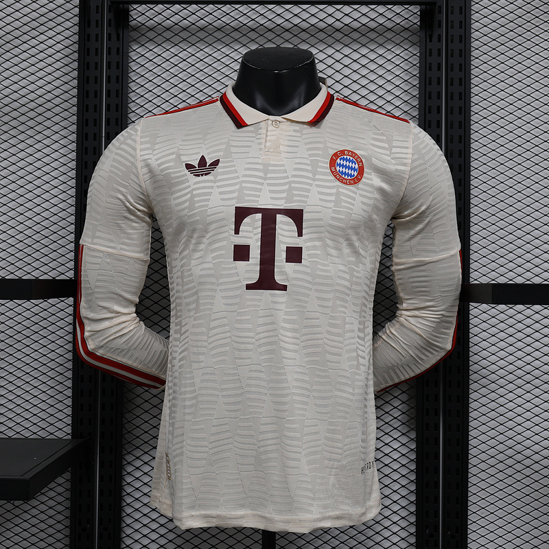 Player 2024-25 Bayern Munich Second away game Football jersey Long sleeve
