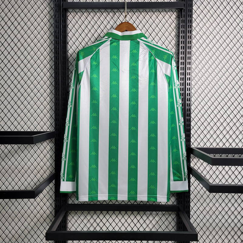 Retro 95-97 Betis Home Football jersey retro Long sleeve