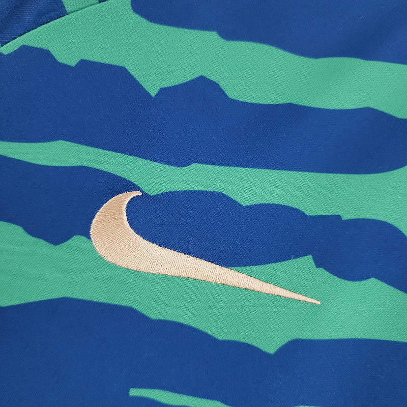 2022 Brazil Special Edition Green Blue Football jersey
