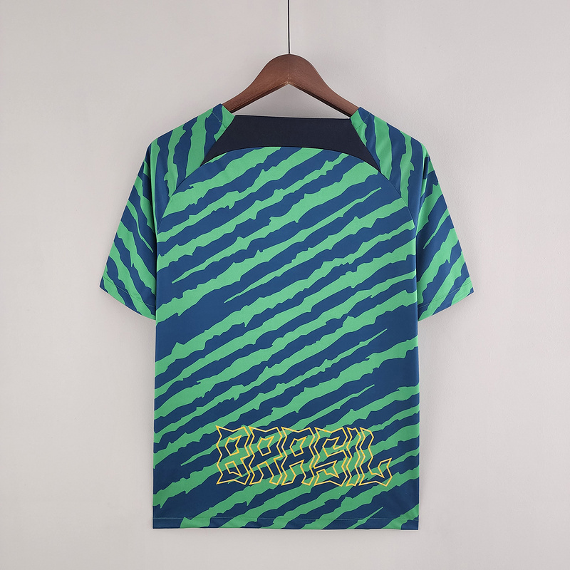 2022 Brazil Special Edition Green Blue Football jersey