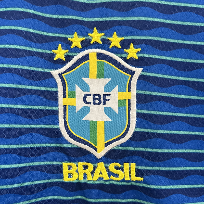 2024-25 Brazil Away Kids Football jersey