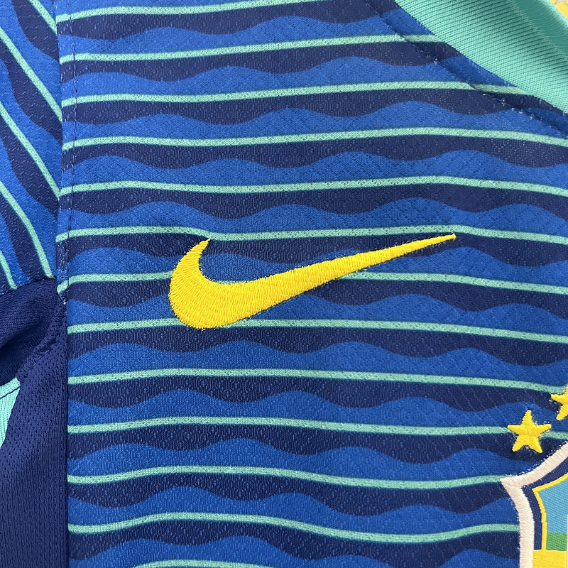 2024-25 Brazil Away Kids Football jersey