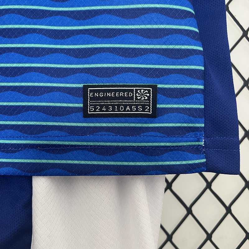 2024-25 Brazil Away Kids Football jersey