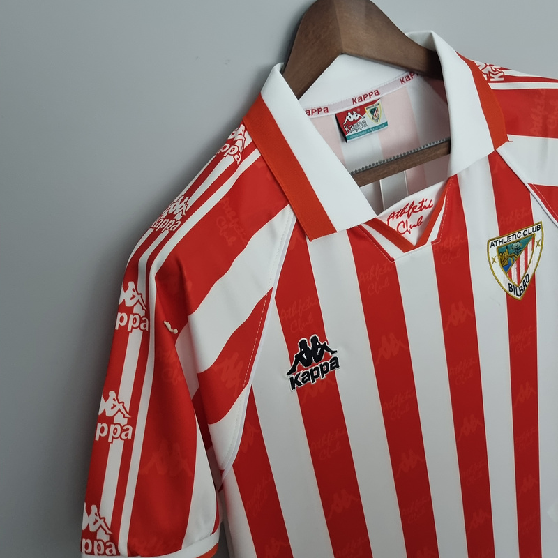 Retro 1995-97 Athletic Bilbao home Soccer Jersey Retro