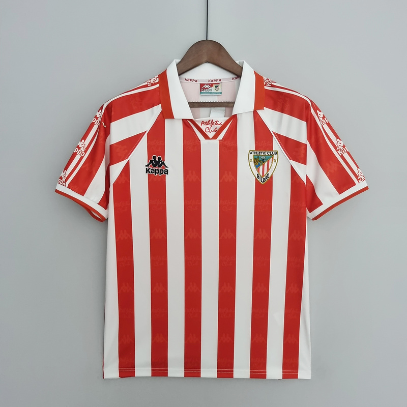Retro 1995-97 Athletic Bilbao home Soccer Jersey Retro