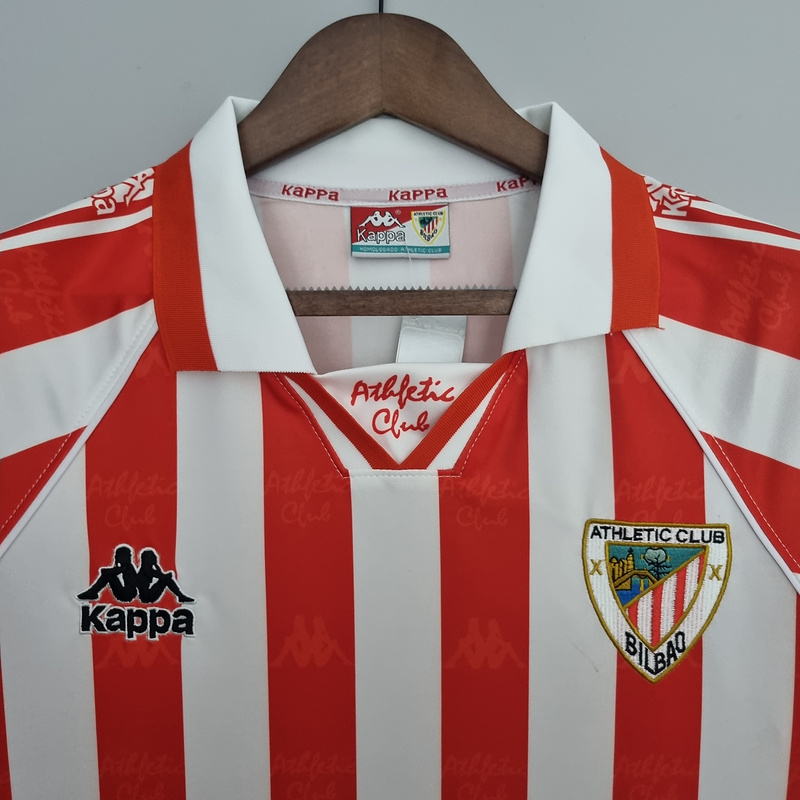 Retro 1995-97 Athletic Bilbao home Soccer Jersey Retro