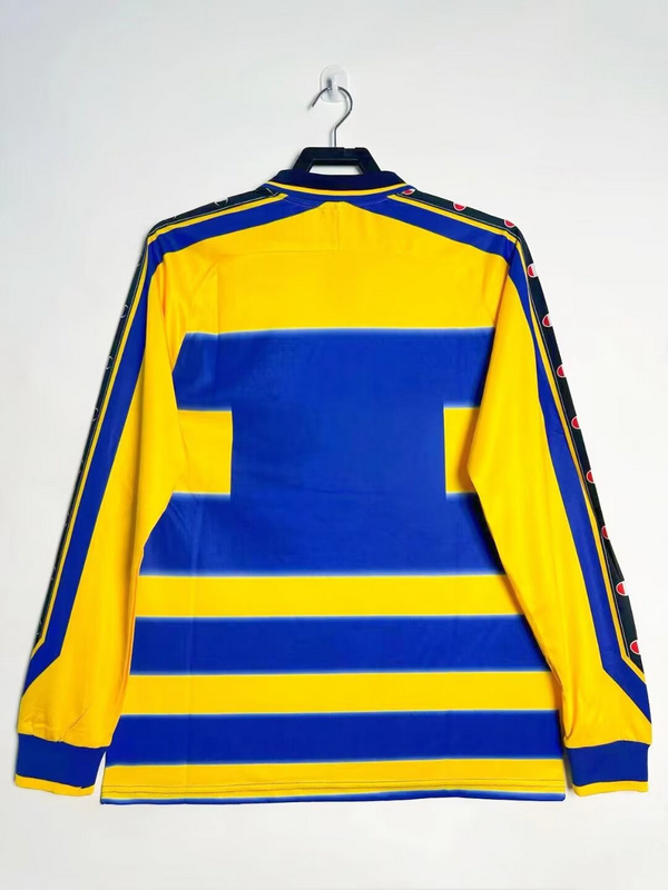 Retro 1999-00 Parma Home Football jersey Retro Long sleeve