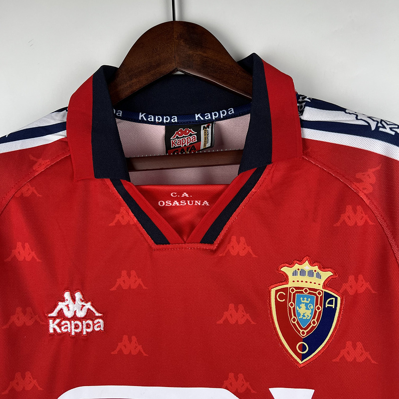 Retro 1995-97 Osasuna Home Soccer Jersey Retro