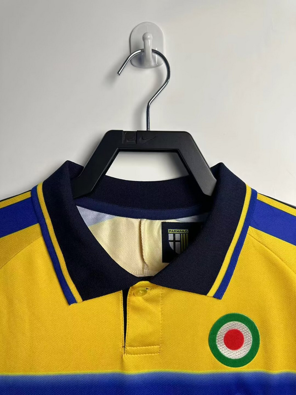 Retro 1999-00 Parma Home Football jersey Retro Long sleeve