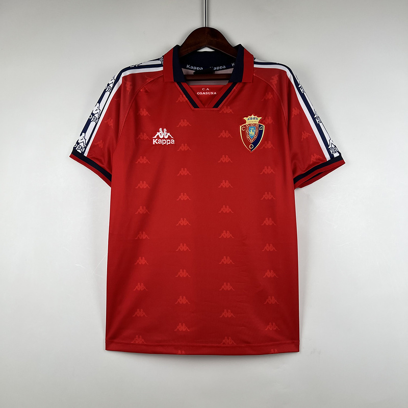 Retro 1995-97 Osasuna Home Soccer Jersey Retro