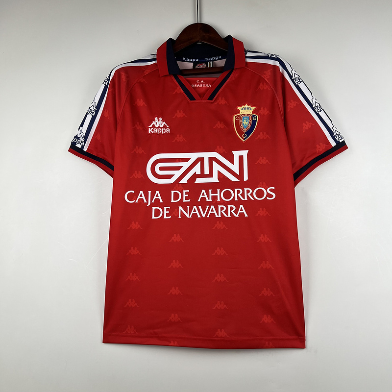 Retro 1995-97 Osasuna Home Soccer Jersey Retro