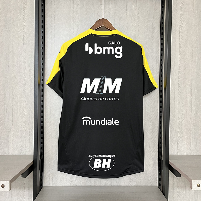 2025-26 Atlético Mineiro Training Black +PATROCINADORES Soccer Jersey