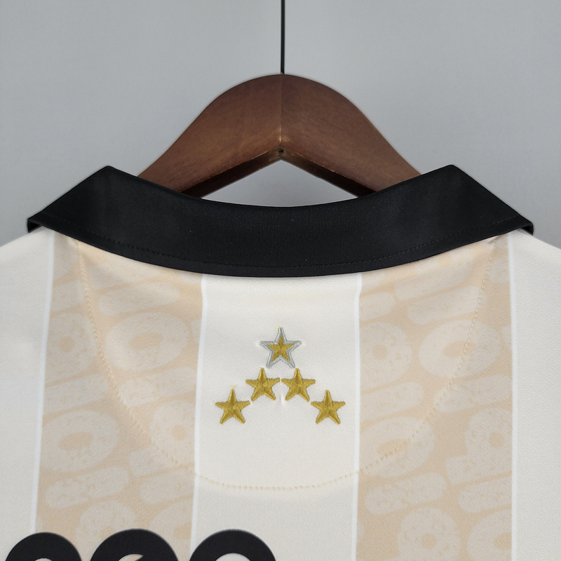 Retro 2010 Corinthians 100th Anniversary Beige Football jersey Retro