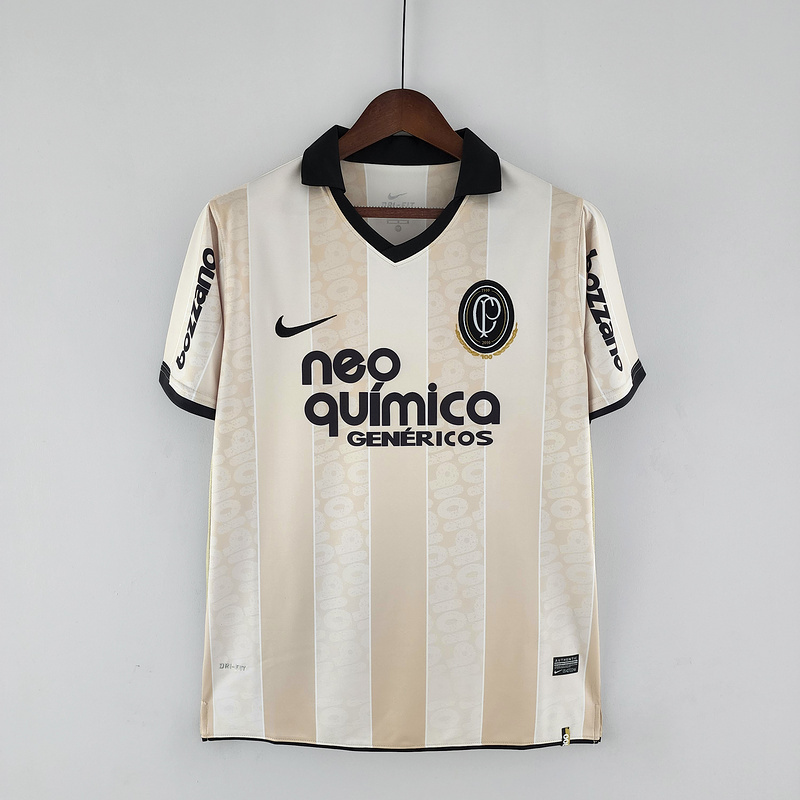Retro 2010 Corinthians 100th Anniversary Beige Football jersey Retro