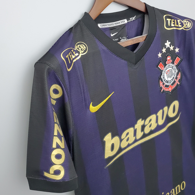 Retro 2009-10 Corinthians away Football jersey Retro