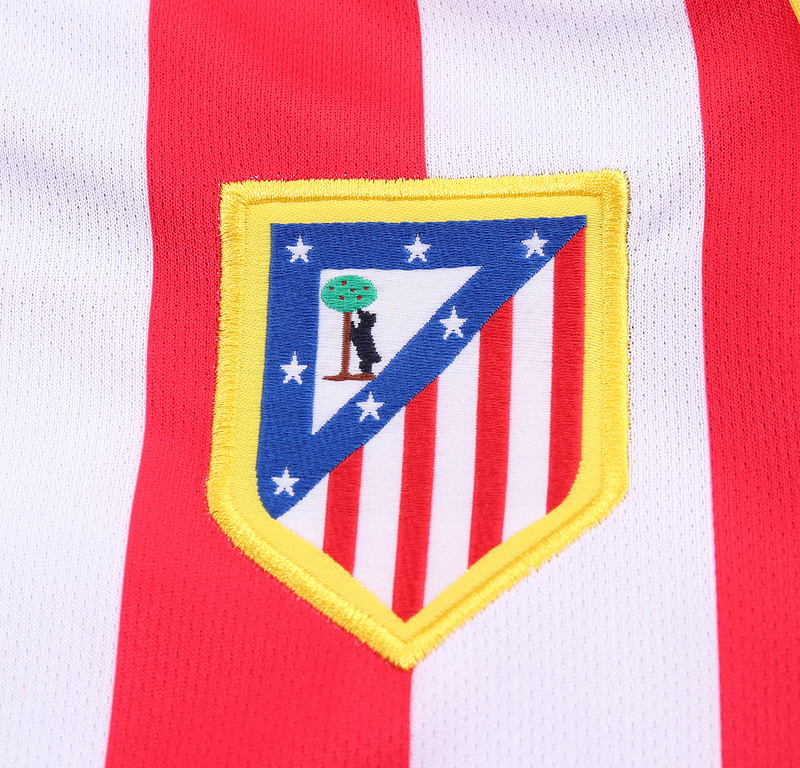 Kids Retro 2004-05 Atletico Madrid Home Kids Football jersey Long sleeve
