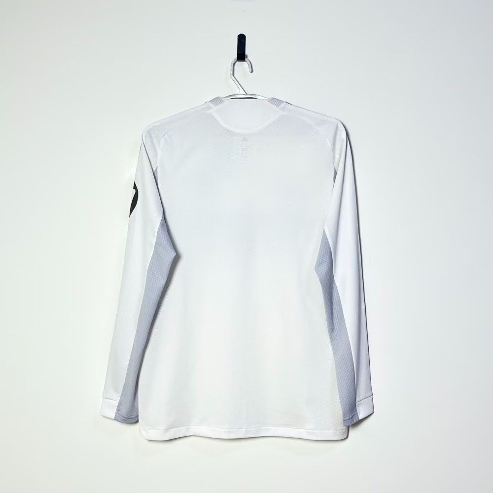 2025-26 Real Madrid Home Soccer Jersey Long Sleeves S-3XL