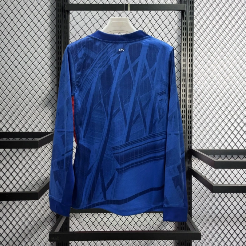 2025-26 Chelsea Home Soccer Jersey Long sleeve